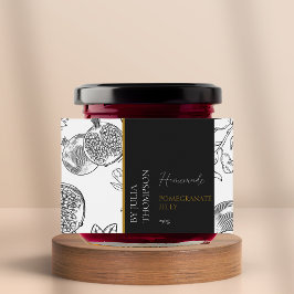 Rótulo de Geleia de Pomegranato Moderno