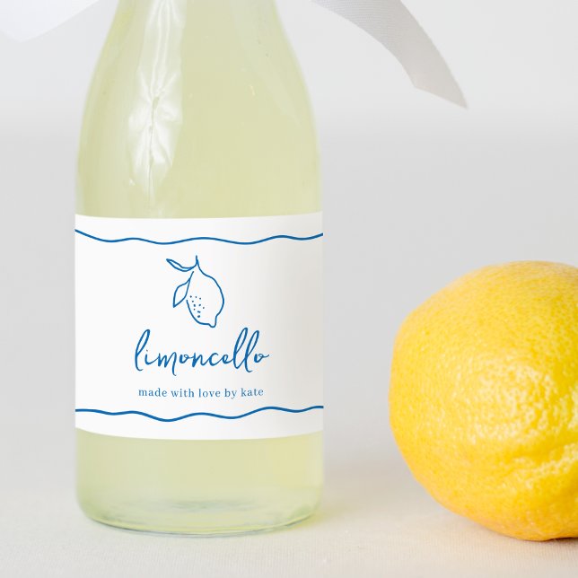 Rótulo de Limoncello Manuscrito Dolce Vita (Criador carregado)