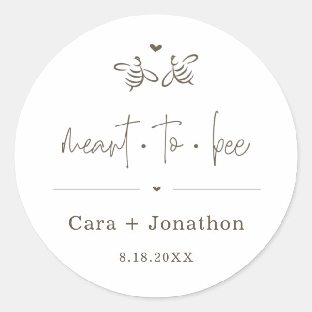 Rótulo de Mel Abelha / Adesivo de Pacote de Sement (Frente)