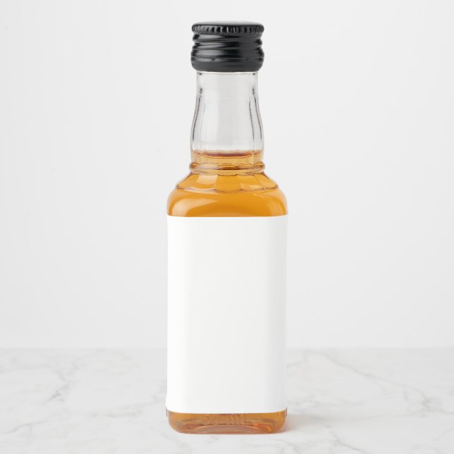 Rótulo de Mini Frasco Líquido Branco (Frente)