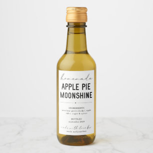 Rótulo de Moonshine de Pizza de Maçã Personaliz