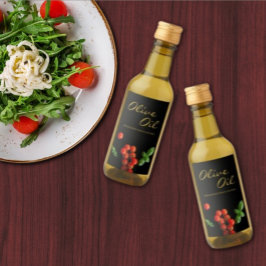 Rótulo De Perfusão De Óleo De Azeite De Tomato