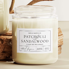 Rótulo de produto à prova d'água minimalista elega