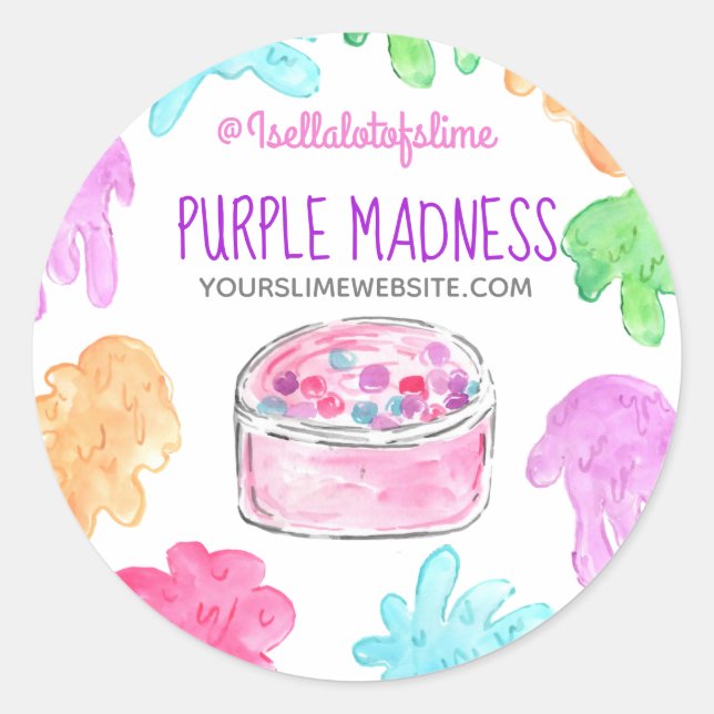 Rótulo de produto adesivo comercial (Frente)