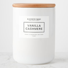 Rótulo de Produto de Vela Moderna