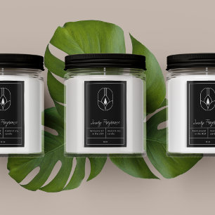 Rótulo de Produto de Vela Moderna