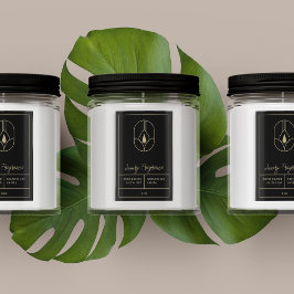 Rótulo de Produto de Vela Moderna