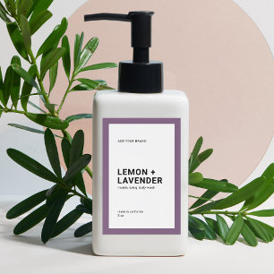 Rótulo de Produto Minimalista e Cor Editável 