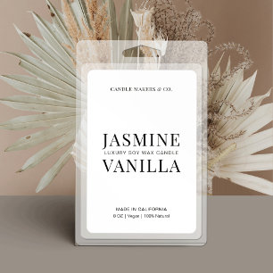 Rótulo de Retângulo da Vela Derretida de Cera Mini