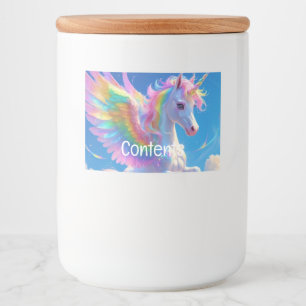 Rótulo de Rótulo Rainbow Winged