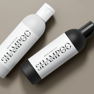 Rótulo de Shampoo de Garrafa de Skincare com 8 OZ