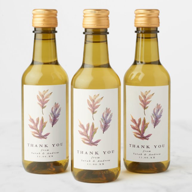 Rótulo de vinho de agradecimento de casamento de f (Garrafas)