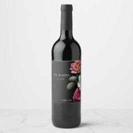 Rótulo de Vinho de Casamento Personalizado