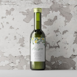 Rótulo de vinho de Chá de panela de limão, espreme