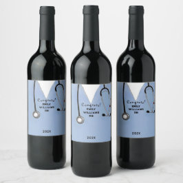 Rótulo de Vinho de Festa de formatura Escolar de E