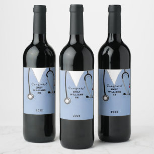 Rótulo de Vinho de Festa de formatura Escolar de E