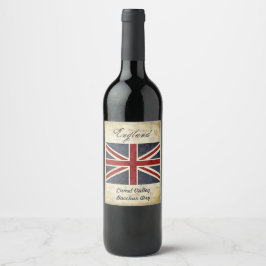 Rótulo de vinho de Inglaterra