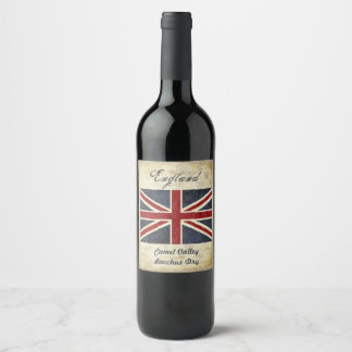 Rótulo de vinho de Inglaterra