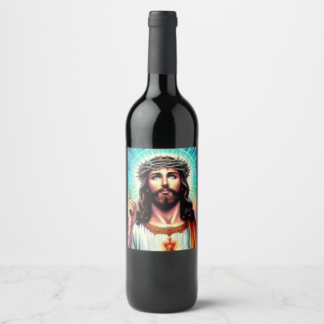 Rótulo de vinho de Jesus! (Frente)