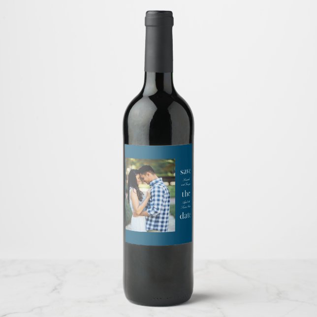 Rótulo de Vinho de Palavra Empilhada (Frente)