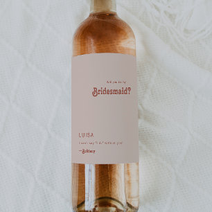 Rótulo de Vinho de Proposta Simples de Ponta de Bl