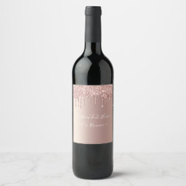 Rótulo de Vinho de Texto Personalizado com Lâmpada