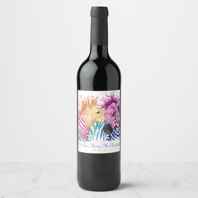 Rótulo de Vinho do Casado Zebra (Frente)