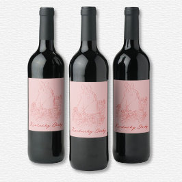 Rótulo de Vinho do Kentucky Derby