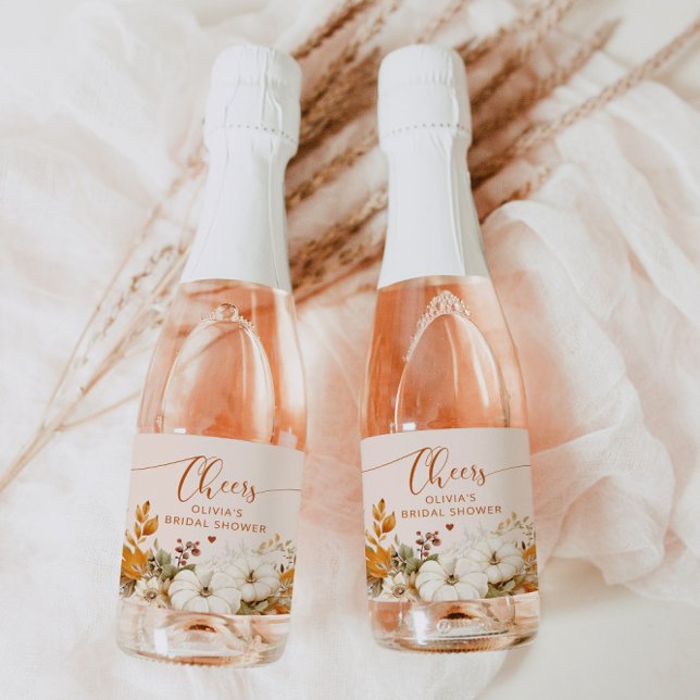 Rótulo de vinho espumante chá de panela de queda r (Criador carregado)