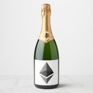 Rótulo de Vinho Espumante do Ícone de Cinza Eetére