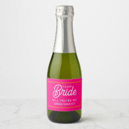 Rótulo de Vinho Espumante Mini Será que Você Será 