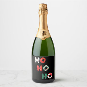 Rótulo de Vinho Estimulante de Natal Ho Ho