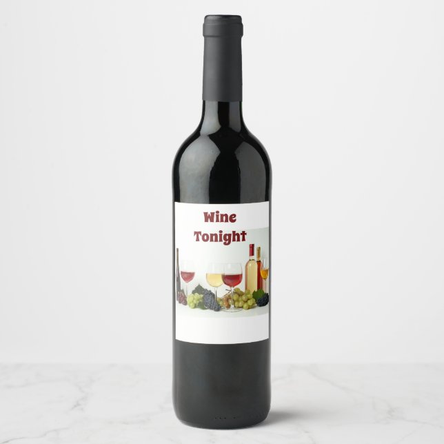 Rótulo de Vinho Hoje (Frente)
