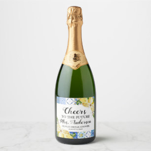Rótulo de Vinho para Chá de Noiva da Future Mrs. M