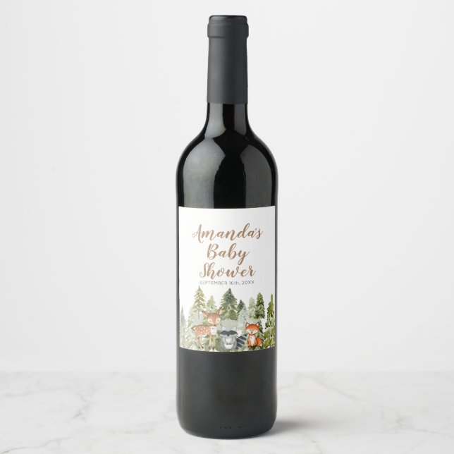 Rótulo de vinho para chuveiro de campista aventura (Frente)