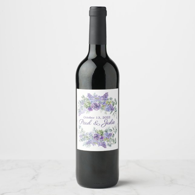 Rótulo de Vinho Personalizado (Frente)