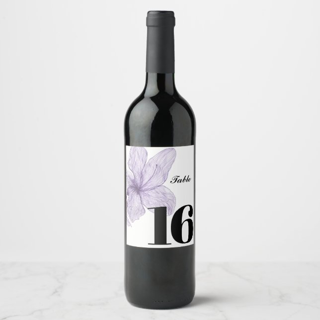 Rótulo de vinho personalizado elegante, etiqueta d (Frente)