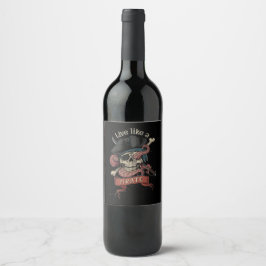Rótulo de vinho pirata