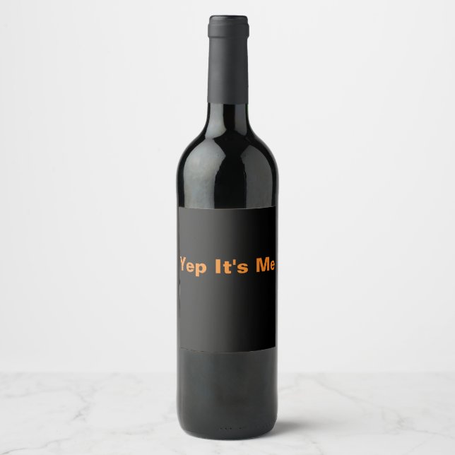 Rótulo de vinho preto (Frente)