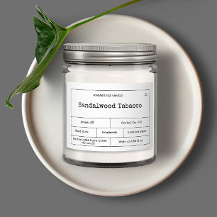 Rótulo de Vintage Minimalista da Vela