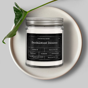 Rótulo de Vintage Minimalista da Vela