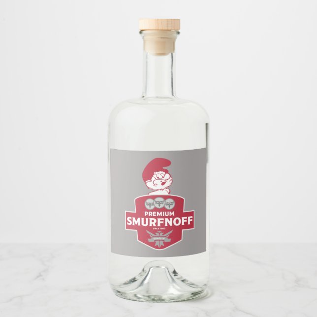 Rótulo de Vodka de Natal Engraçado (Frente)