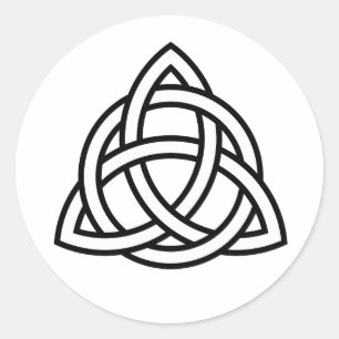 Rótulo do adesivo do Nó Triquetra Celta Trinity