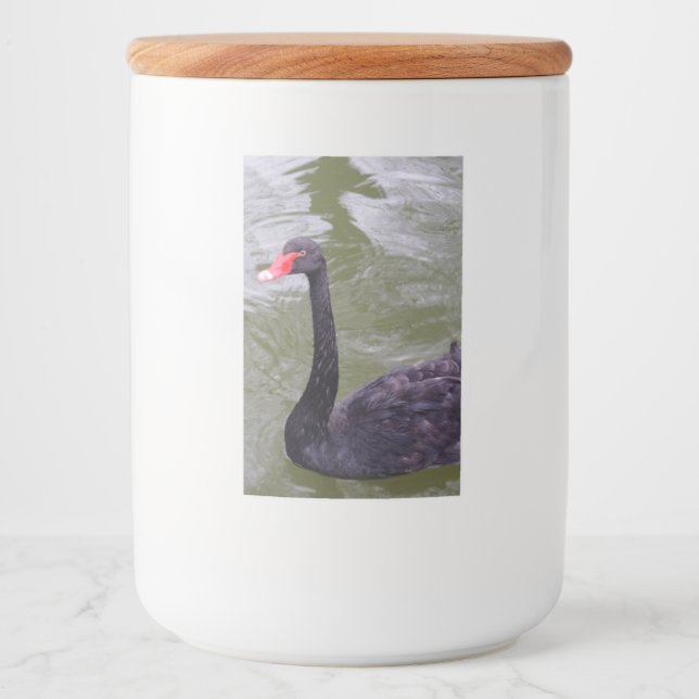 Rótulo do contêiner da Comida Swan Preta (Frente)