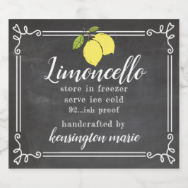 Rótulo do Frasco de Aparência de Limoncello |