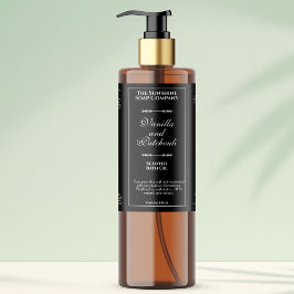 Rótulo do frasco de cosméticos à prova d'água, pre