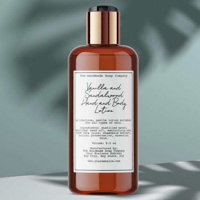 Rótulo do Frasco de Cosméticos à Prova de Água Bra (Criador carregado)