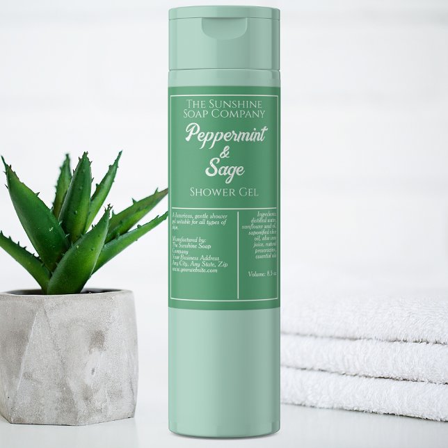 Rótulo do frasco de cosméticos à prova de água, ve (Criador carregado)