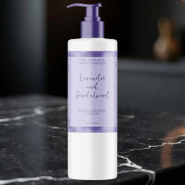 Rótulo do frasco de produtos cosméticos com folha