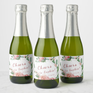 Rótulo do Frasco de Rosa Mini Champanhe Verde
